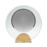 SUPPORTO IN CRISTALLO CIRCOLARE DIAMETRO 18 CM
