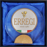 SUPPORTO IN CRISTALLO CIRCOLARE DIAMETRO 18 CM