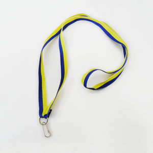 NASTRINO BLU/GIALLO Con Gancio - Larghezza 1 Cm